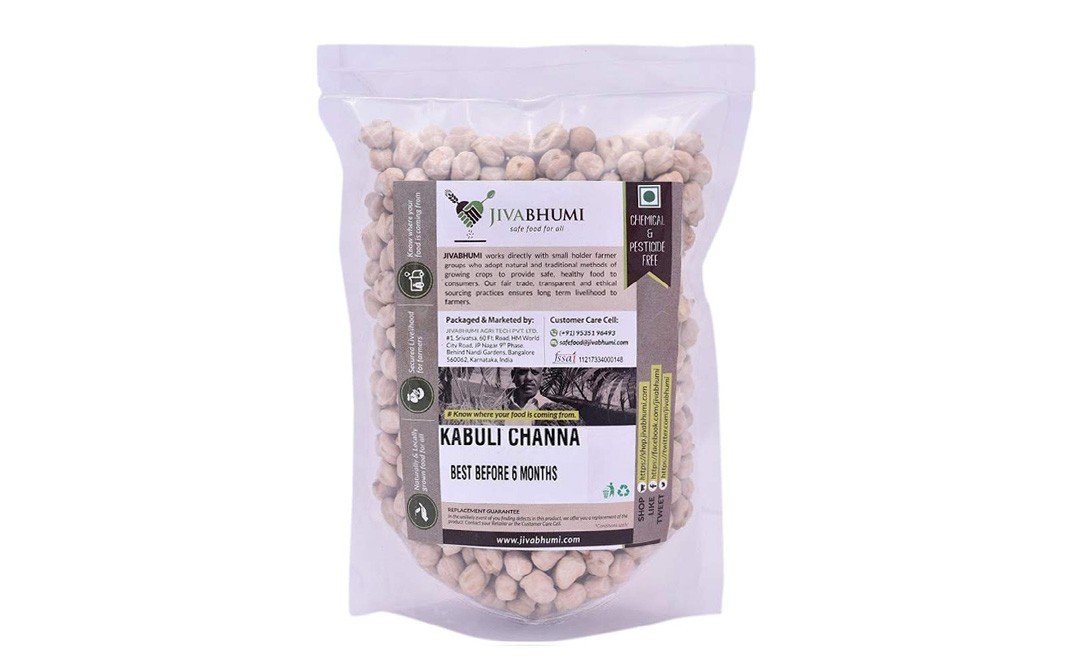 JivaBhumi Kabuli Chana    Pack  1 kilogram
